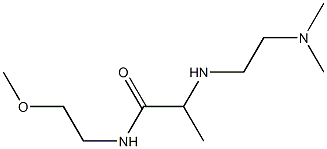 2-{[2-(dimethylamino)ethyl]amino}-N-(2-methoxyethyl)propanamide,,结构式