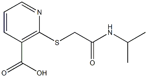 2-{[2-(isopropylamino)-2-oxoethyl]thio}nicotinic acid 结构式