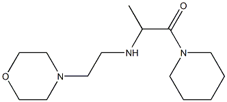 2-{[2-(morpholin-4-yl)ethyl]amino}-1-(piperidin-1-yl)propan-1-one 结构式