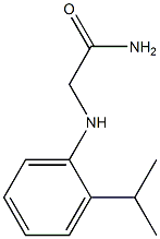 2-{[2-(propan-2-yl)phenyl]amino}acetamide,,结构式