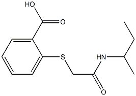  2-{[2-(sec-butylamino)-2-oxoethyl]thio}benzoic acid