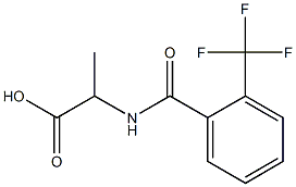 2-{[2-(trifluoromethyl)benzoyl]amino}propanoic acid Structure