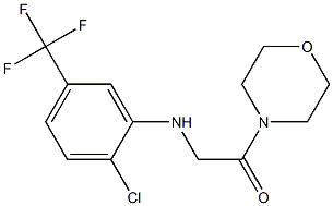 2-{[2-chloro-5-(trifluoromethyl)phenyl]amino}-1-(morpholin-4-yl)ethan-1-one Structure