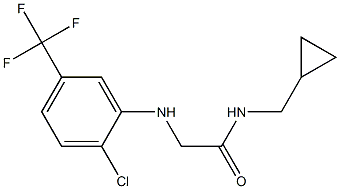 2-{[2-chloro-5-(trifluoromethyl)phenyl]amino}-N-(cyclopropylmethyl)acetamide Structure