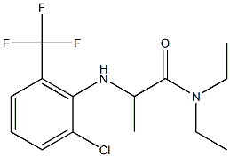  2-{[2-chloro-6-(trifluoromethyl)phenyl]amino}-N,N-diethylpropanamide