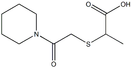 2-{[2-oxo-2-(piperidin-1-yl)ethyl]sulfanyl}propanoic acid Structure