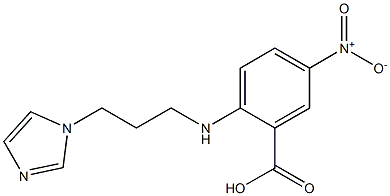 2-{[3-(1H-imidazol-1-yl)propyl]amino}-5-nitrobenzoic acid 结构式
