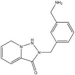 2-{[3-(aminomethyl)phenyl]methyl}-2H,3H-[1,2,4]triazolo[3,4-a]pyridin-3-one Struktur