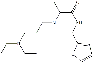 2-{[3-(diethylamino)propyl]amino}-N-(furan-2-ylmethyl)propanamide Structure