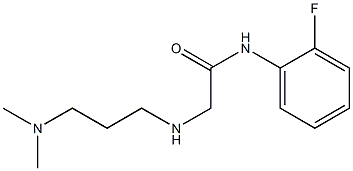 2-{[3-(dimethylamino)propyl]amino}-N-(2-fluorophenyl)acetamide,,结构式