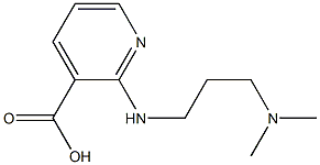 2-{[3-(dimethylamino)propyl]amino}pyridine-3-carboxylic acid,,结构式