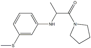 2-{[3-(methylsulfanyl)phenyl]amino}-1-(pyrrolidin-1-yl)propan-1-one Structure