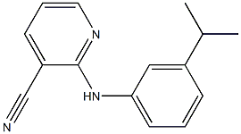 2-{[3-(propan-2-yl)phenyl]amino}pyridine-3-carbonitrile Struktur