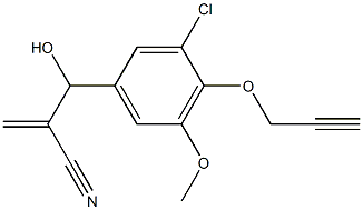 2-{[3-chloro-5-methoxy-4-(prop-2-yn-1-yloxy)phenyl](hydroxy)methyl}prop-2-enenitrile|