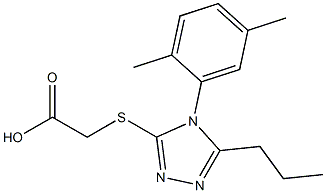 2-{[4-(2,5-dimethylphenyl)-5-propyl-4H-1,2,4-triazol-3-yl]sulfanyl}acetic acid