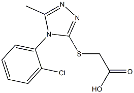 2-{[4-(2-chlorophenyl)-5-methyl-4H-1,2,4-triazol-3-yl]sulfanyl}acetic acid