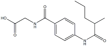  2-{[4-(2-methylpentanamido)phenyl]formamido}acetic acid