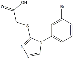 2-{[4-(3-bromophenyl)-4H-1,2,4-triazol-3-yl]sulfanyl}acetic acid