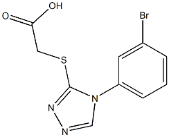  2-{[4-(3-bromophenyl)-4H-1,2,4-triazol-3-yl]sulfanyl}acetic acid