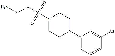 2-{[4-(3-chlorophenyl)piperazine-1-]sulfonyl}ethan-1-amine Structure