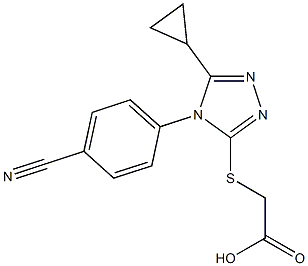 2-{[4-(4-cyanophenyl)-5-cyclopropyl-4H-1,2,4-triazol-3-yl]sulfanyl}acetic acid