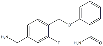2-{[4-(aminomethyl)-2-fluorophenyl]methoxy}benzamide