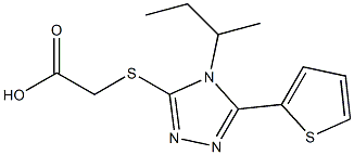  2-{[4-(butan-2-yl)-5-(thiophen-2-yl)-4H-1,2,4-triazol-3-yl]sulfanyl}acetic acid