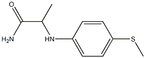 2-{[4-(methylsulfanyl)phenyl]amino}propanamide|