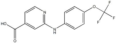 2-{[4-(trifluoromethoxy)phenyl]amino}pyridine-4-carboxylic acid Structure