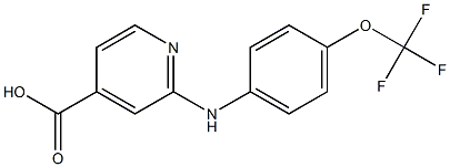  2-{[4-(trifluoromethoxy)phenyl]amino}pyridine-4-carboxylic acid