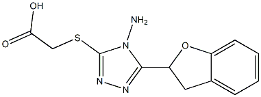 2-{[4-amino-5-(2,3-dihydro-1-benzofuran-2-yl)-4H-1,2,4-triazol-3-yl]sulfanyl}acetic acid