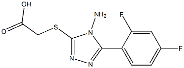 2-{[4-amino-5-(2,4-difluorophenyl)-4H-1,2,4-triazol-3-yl]sulfanyl}acetic acid|