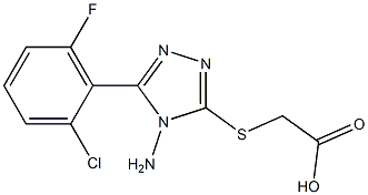 2-{[4-amino-5-(2-chloro-6-fluorophenyl)-4H-1,2,4-triazol-3-yl]sulfanyl}acetic acid|