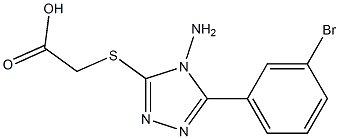 2-{[4-amino-5-(3-bromophenyl)-4H-1,2,4-triazol-3-yl]sulfanyl}acetic acid