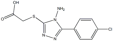  2-{[4-amino-5-(4-chlorophenyl)-4H-1,2,4-triazol-3-yl]sulfanyl}acetic acid