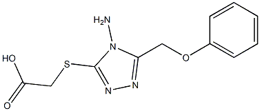  2-{[4-amino-5-(phenoxymethyl)-4H-1,2,4-triazol-3-yl]sulfanyl}acetic acid