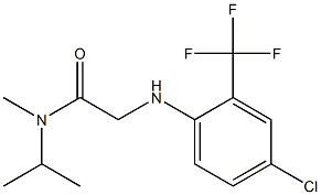 2-{[4-chloro-2-(trifluoromethyl)phenyl]amino}-N-methyl-N-(propan-2-yl)acetamide Structure