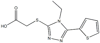 2-{[4-ethyl-5-(thiophen-2-yl)-4H-1,2,4-triazol-3-yl]sulfanyl}acetic acid|