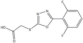  2-{[5-(2,6-difluorophenyl)-1,3,4-oxadiazol-2-yl]sulfanyl}acetic acid