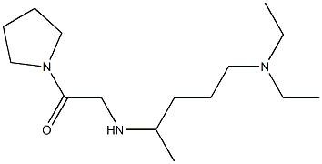 2-{[5-(diethylamino)pentan-2-yl]amino}-1-(pyrrolidin-1-yl)ethan-1-one,,结构式