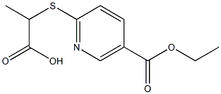 2-{[5-(ethoxycarbonyl)pyridin-2-yl]thio}propanoic acid Structure