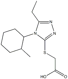  2-{[5-ethyl-4-(2-methylcyclohexyl)-4H-1,2,4-triazol-3-yl]sulfanyl}acetic acid