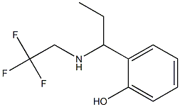 2-{1-[(2,2,2-trifluoroethyl)amino]propyl}phenol,,结构式