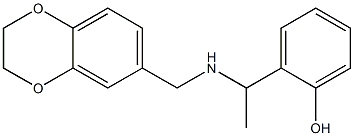 2-{1-[(2,3-dihydro-1,4-benzodioxin-6-ylmethyl)amino]ethyl}phenol|