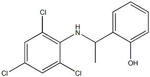 2-{1-[(2,4,6-trichlorophenyl)amino]ethyl}phenol,,结构式