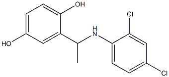 2-{1-[(2,4-dichlorophenyl)amino]ethyl}benzene-1,4-diol Structure