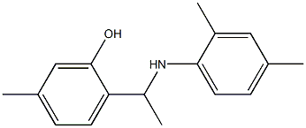 2-{1-[(2,4-dimethylphenyl)amino]ethyl}-5-methylphenol 结构式