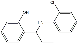 2-{1-[(2-chlorophenyl)amino]propyl}phenol,,结构式