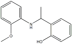 2-{1-[(2-methoxyphenyl)amino]ethyl}phenol Struktur