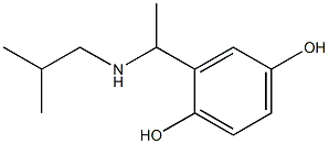 2-{1-[(2-methylpropyl)amino]ethyl}benzene-1,4-diol Structure